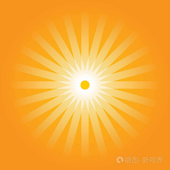 抽象艺术橙色太阳, 媒介, 例证插画-正版商用图片0njaar-摄图新视界