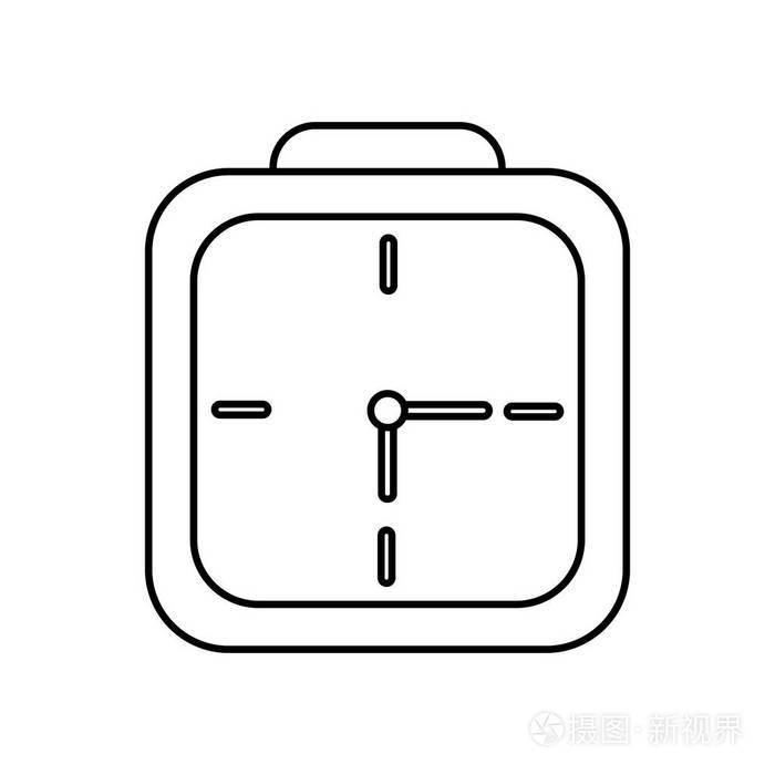 挂钟方形截止时间拨号图形插画-正版商用图片0njdox-摄图新视界