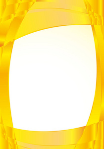 抽象的黄色背景波与白色,中间放置文本.