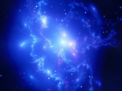 星座和螺旋星云在蓝紫色背景仙女座星系在仙女座在夜空中闪耀的宇宙云