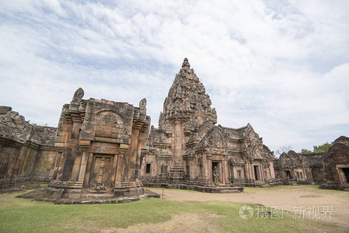 侬的高棉庙遗址, 位于泰国东北部的武里公羊省的历史公园。泰国, 布里兰, 2017年11月