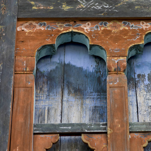 风化大厦不丹帕罗河谷帕罗区帕罗大厦窗户建筑细节照片