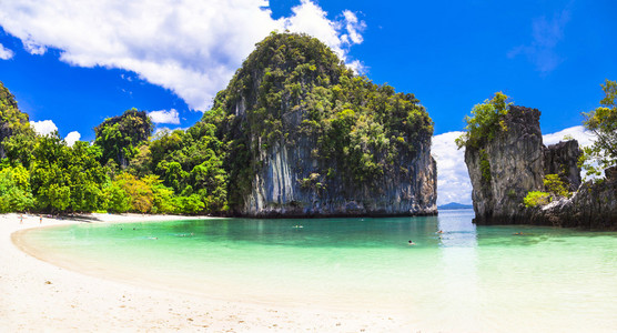 热带假期惊人的 Thailnad，甲米的海滩