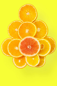 多汁橙片的背景图片