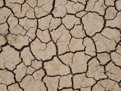 龟裂的大地,地震背景纹理照片