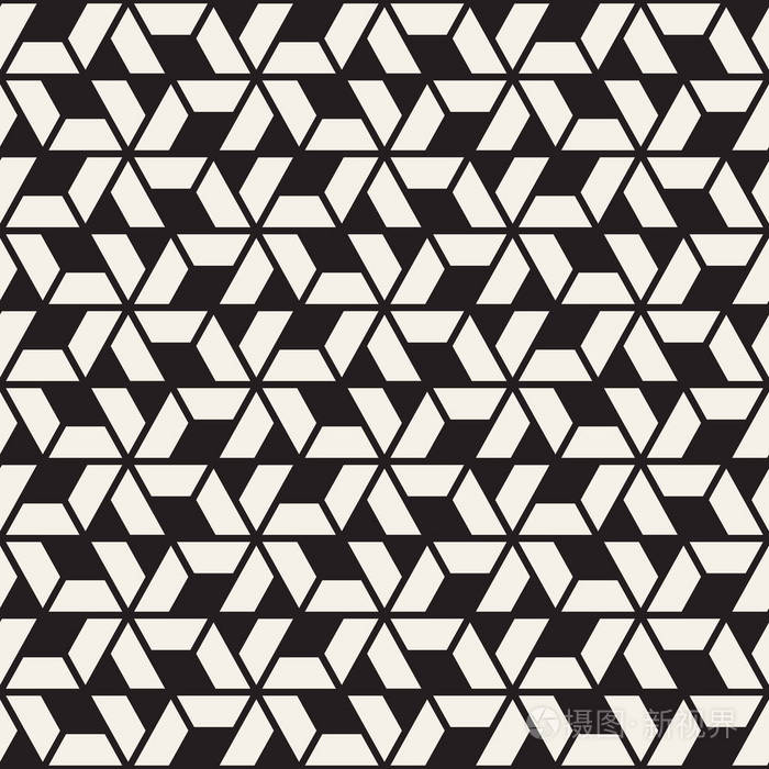 现代时尚的质感与单色格架.重复几何六边形网格.简单格子设计