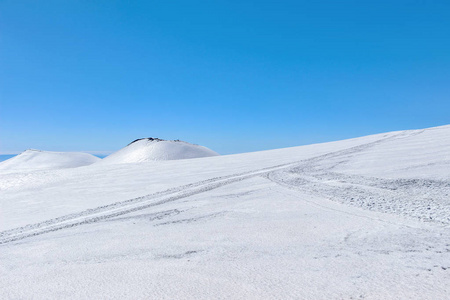 在埃特纳火山的卡特雪