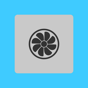 通风的图标.空气呼吸器或风扇符号.矢量图自动售货机图标线符号.