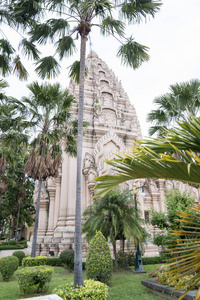 位于泰国东北部的布里兰的市中心的城市支柱神社。泰国, 布里兰, 2017年11月