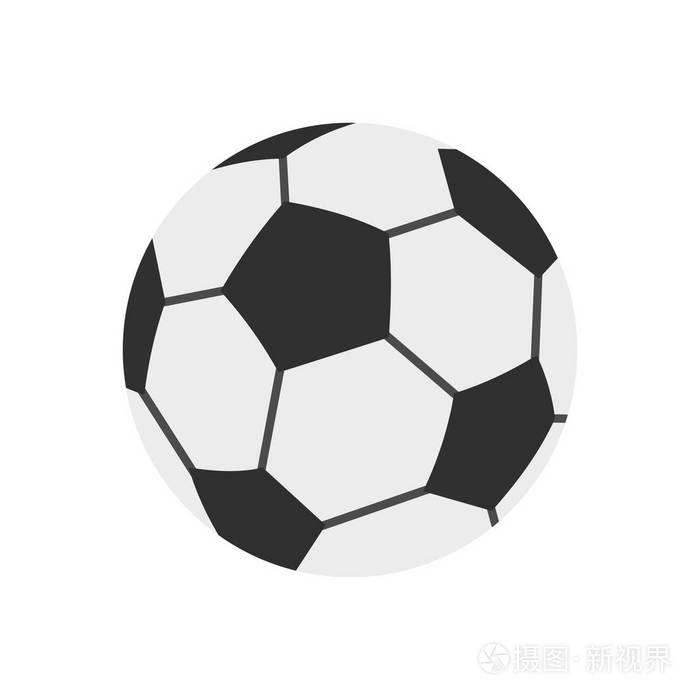 足球球图标平面样式