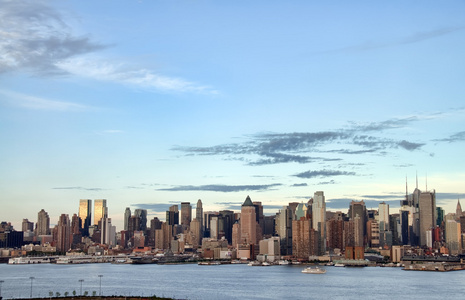 美国纽约城市景观，天际线照片