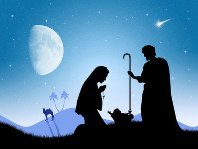 朝拜基督降生图片