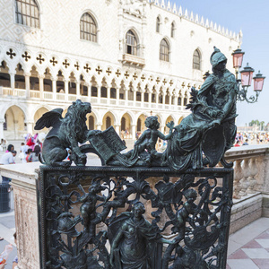 Doges 宫殿在圣马克广场, 威尼斯, 意大利, 欧洲