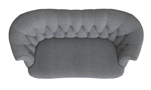经典的簇绒沙发在白色背景下隔离。数字插图. 3 d 渲染