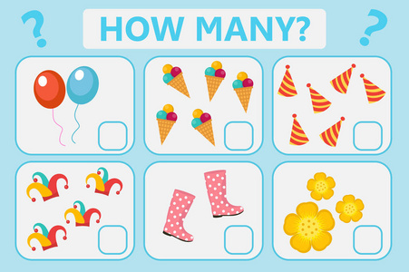 数学任务.几个.矢量图照片