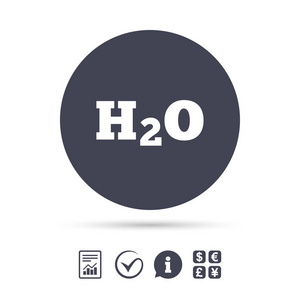 H2o 水公式标志