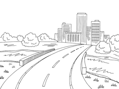 素描城市风景图片-素描城市风景素材-素描城市风景插画-摄图新视界