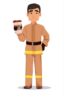 消防员卡通人物图片
