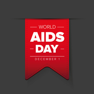 世界艾滋病日   12 月 1 日红丝带