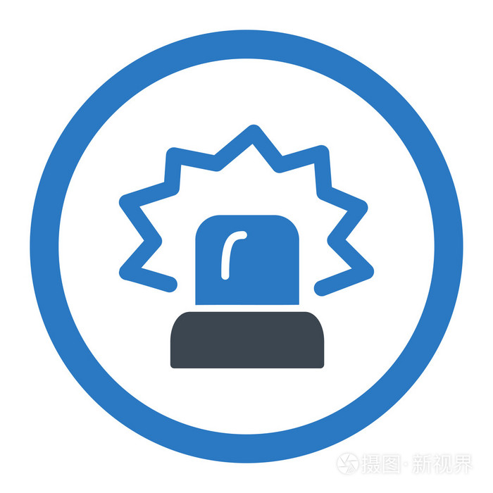 报警圆形的矢量图标