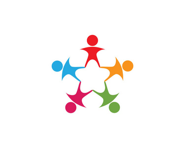 的标志和符号的模板人们关心成功健康生活标志模板图标成功人 logo