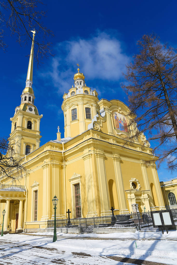圣彼得和保罗大教堂在圣彼得堡俄罗斯