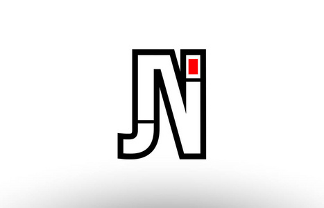红色和黑色字母约 j n 标志组合图标花样照片