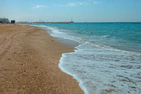 夏日的地中海海岸