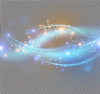 光耀斑特效与光线和魔术火花.发光透明矢量, 爆炸, 闪光照片