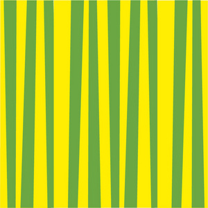 抽象的垂直条纹图案。绿色和黄色打印
