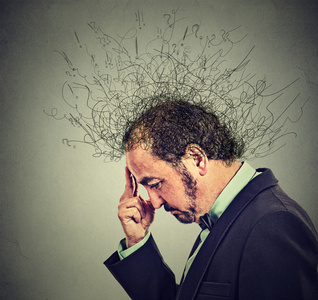 焦虑的表情图片