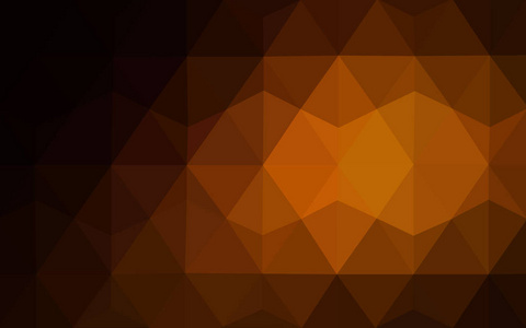深橙色与副本空间矢量 Lowpoly 背景。使用不透明蒙版