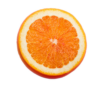 片橙色孤立在白色背景