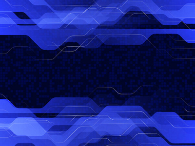 蓝色的数字技术背景。抽象矢量图