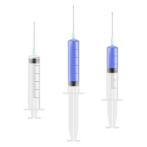 现实的详细的注射器套。矢量