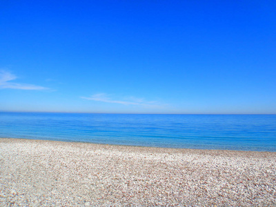 美丽的山脉.蓝色的夏日天空.土耳其.晴朗的夏天.旅行.旅游经营者照片