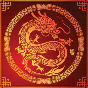 中国龙矢量照片