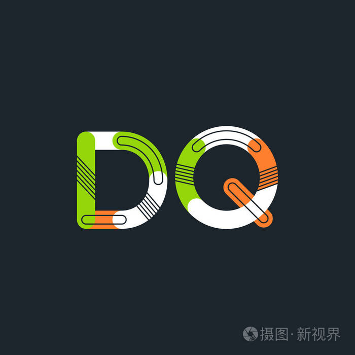 dq连接字母徽标