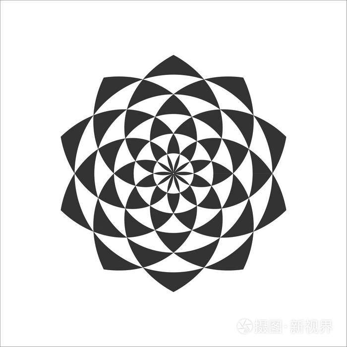 圆形分形设计单元