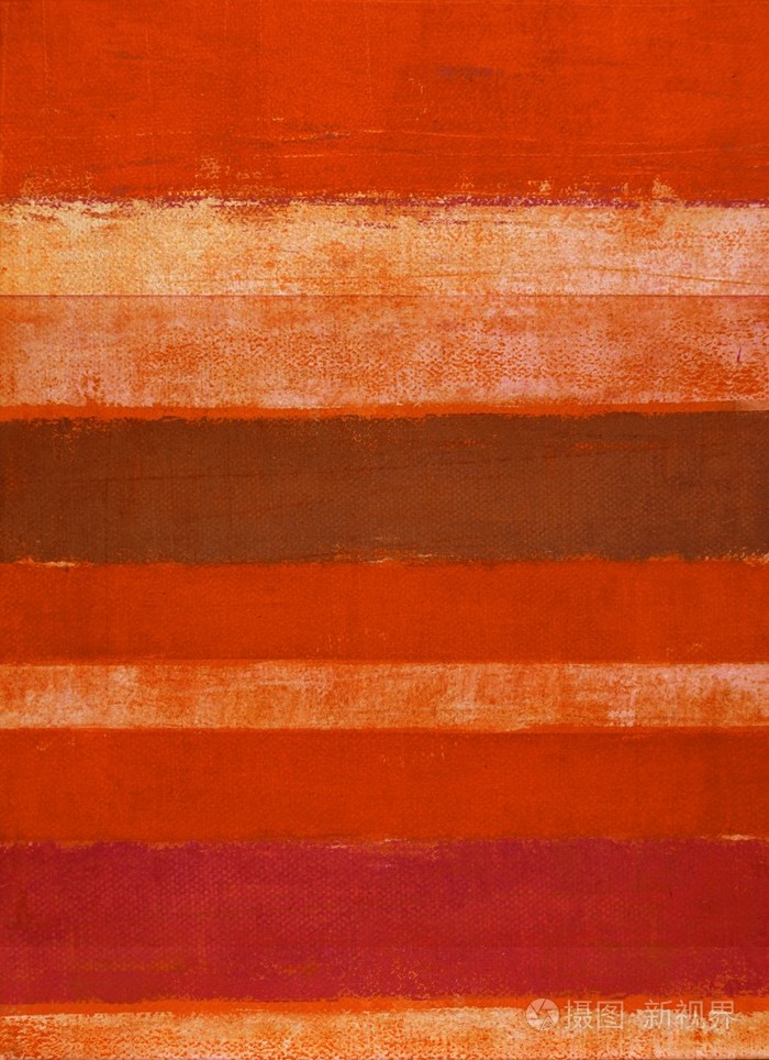橙色抽象艺术画