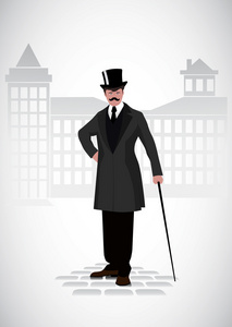 优雅的绅士图片-优雅的绅士素材-优雅的绅士插画-摄图新视界