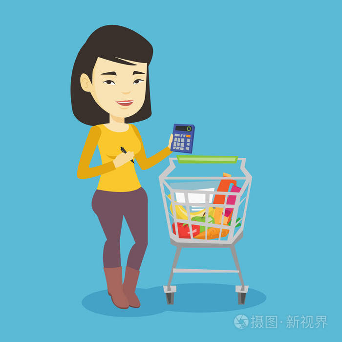 女顾客指望计算器