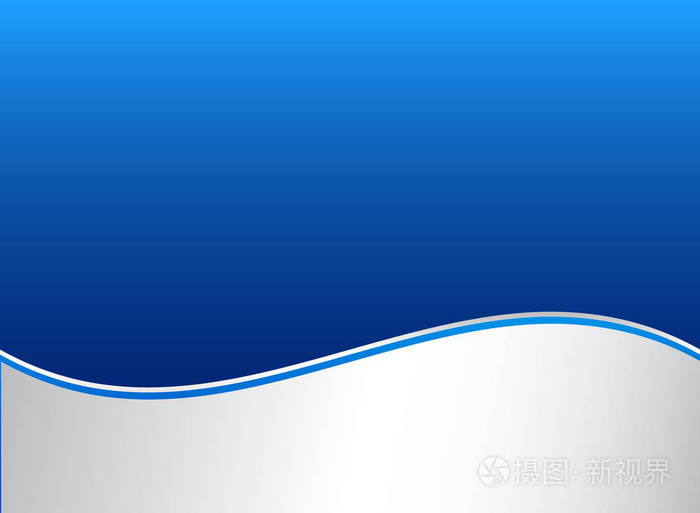 抽象条纹波浪线图蓝色和白色渐变颜色