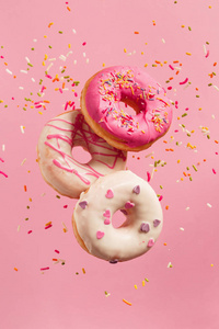 甜甜圈美食图片-甜甜圈美食素材-甜甜圈美食插画-摄图新视界