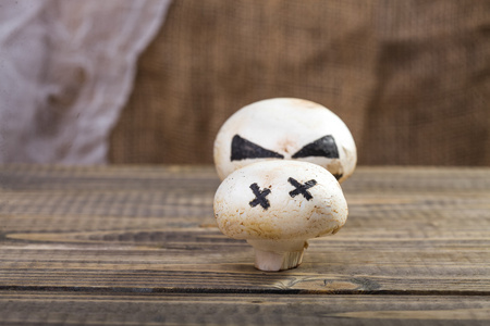 鬼图片恐怖万圣节鬼面蘑菇照片