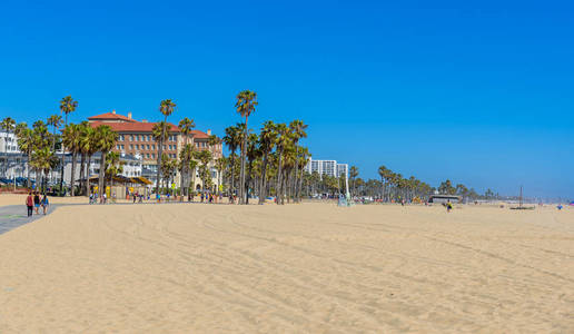 圣塔莫尼卡海滩，洛杉矶，加利福尼亚州美国