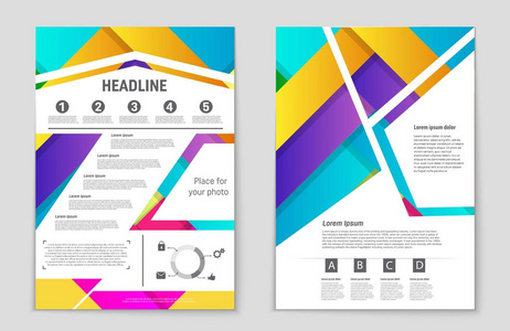 抽象矢量布局背景集。艺术模板设计 列表 头版 样机宣传册主题样式 横幅 想法 封面 小册子 打印 传单，书，空