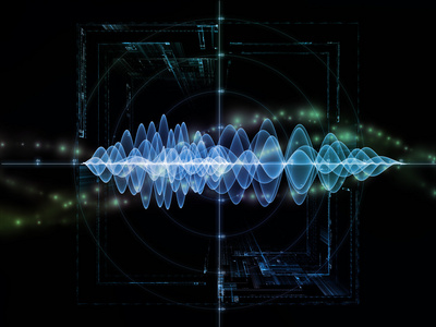 振荡信号背景照片