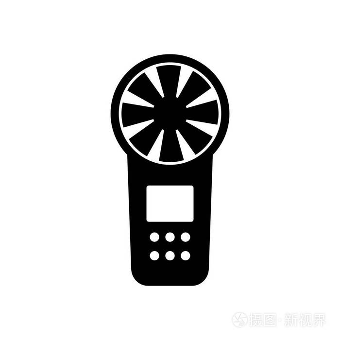 数字风速计图标, 阴影图片