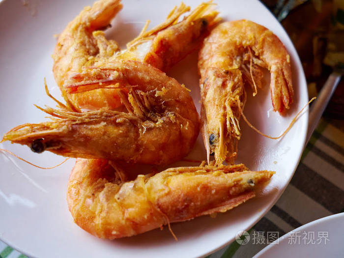 美味可口鲜炸虾